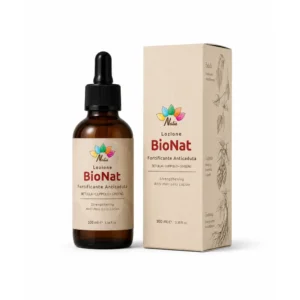 BioNat Lozione Anticaduta Fortificante senza risciacquo per capelli fragili con Betulla, Luppolo, Ginseng, Ortica, Salvia e Zinco.