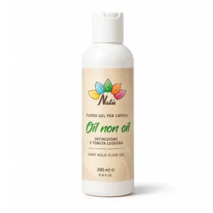 Oil Non Oil Gel Fluido Anticrespo leave-in per capelli che controlla il crespo, dona morbidezza e luminosità senza appesantire.