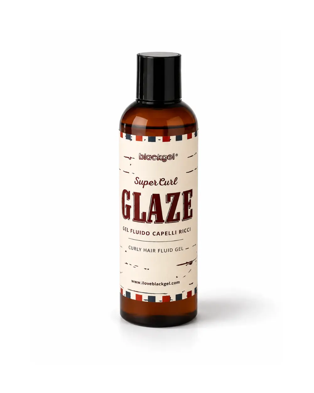 Glaze gel fluido per capelli ricci alcol-free con azione anti-crespo, anti-umidità e ricci definiti senza residui.
