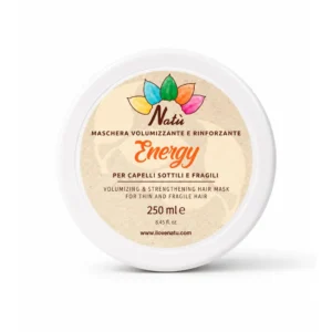 Energy Maschera Rinforzante e Volumizzante per capelli sottili e fragili con Proteine del Riso, Proteine della Soia ed Estratto di Foglie di Olivo.