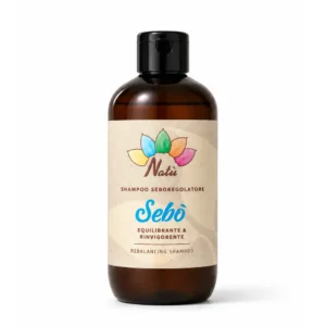 Sebò Shampoo Riequilibrante per cute grassa e capelli che si sporcano velocemente con azione purificante e riequilibrante.