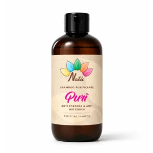 Purì Shampoo Purificante per cute con forfora che deterge delicatamente il cuoio capelluto e aiuta a contrastare la desquamazione.