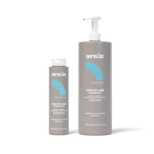 Discipline Shampoo shampoo nutriente per capelli crespi e ribelli con acqua di riso fermentata, olio di canapa, olio di avocado e olio di argan, ideale per detergere delicatamente e disciplinare la chioma.
